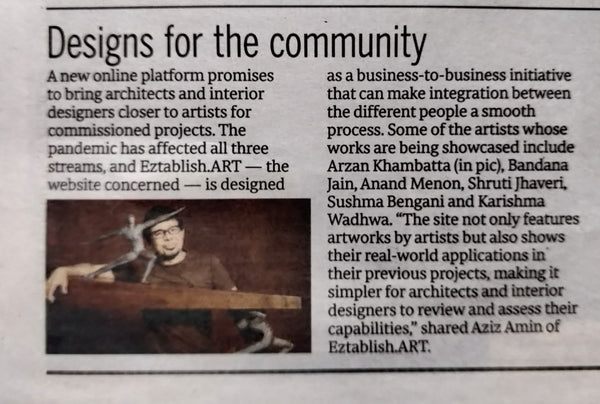 Eztablish.ART Featured in Mid-day