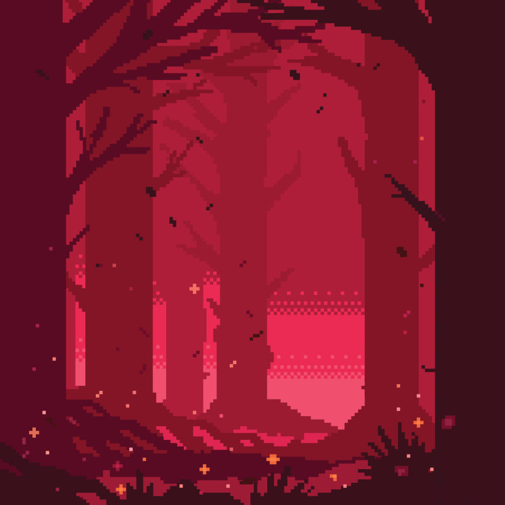 Red Forest Wallpaper