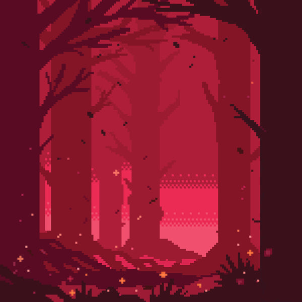 Red Forest Wallpaper