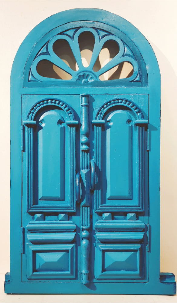 Handcrafted Window : Mediterranian Blue